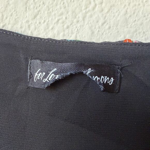 For Love & Lemons Hawn Ruched Floral Mini Dress Size S - Picture 4 of 6